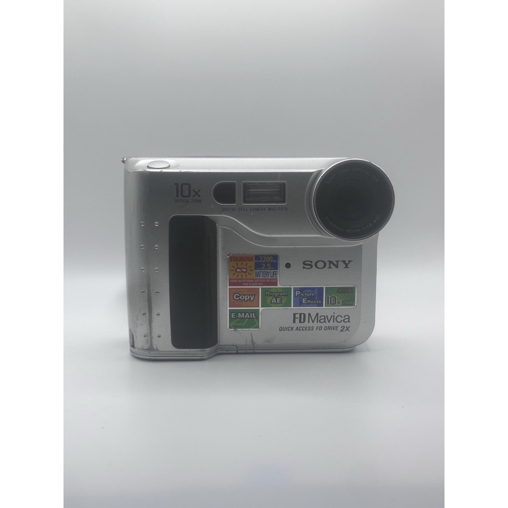 Sony Mavica MVC-FD75 Digital Camera 10x Zoom Floppy Disk Untested For Parts